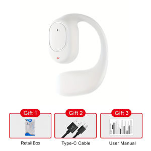 SUTU TWS Earphone Nirkabel Olahraga Headphone Bluetooth Bass Hifi Stereo Speaker Mini OWS Headset Bluetooth Pengurang Kebisingan