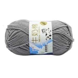 ผ้าห่มแบบสวมหัวผ้าเส้นด้ายโครเชต์ด้ายฝ้ายด้านนุ่มสำหรับหมวกผ้าพันคอโครเชต์และถักไหมพรมเส้นด้ายฝ้ายนม