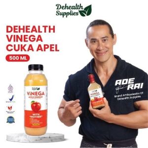 Finega Cuka Sari Apel Pilihan - Organik & Halal - Penurun Gula Darah - Dehealth supplies