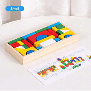 Mamibayi Mini Block Kayu Mainan Jigsaw Puzzle Edukasi Anak Wooden Toys