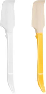 2pcs Silicone Jam Spreader Butter Spatula 2 in 1 Jam Cheese & Butter Spreader Kitchen （Random Color）