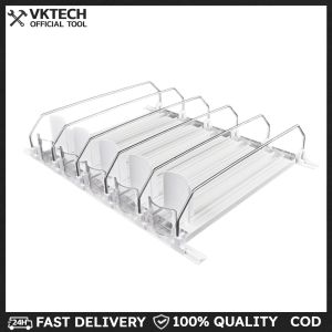 Drink Organizer Dispenser Spring Push Beverage Pusher Shelf Adjustable Width Auto Beer Pusher Holder E-shaped Glide for Refrigerator
