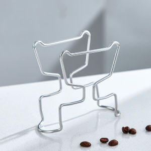 Vision 304 Stainless Steel Coffee Stand Portable Drip Chair Reusable Tea Filters Holder Filter Paper Bag Shelf Coffee Filter Holder - Fits Various Cup Sizes