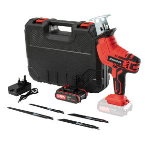 MANSOON cordless electric saw 2 batteries cordless reciprocating saw wood cutter chainsaw