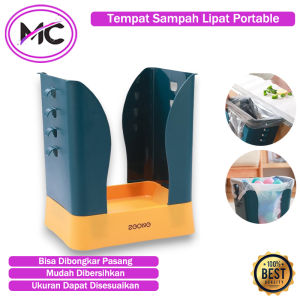 Tempat Sampah Lipat Portable Penyangga Plastik Sampah Dapur Kamar Tidur Toilet Magic Trash bin Flexible