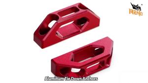 RENO Tie Down Hook for 2017-2026 F250 F350 Super Duty Truck Bed Hook (2pcs)    CNC 7075 Aluminum Red Anodic Oxidation Rust-Resistant Bolt-On Install Replace OEM HC3Z-9900064-AA Cargo Tie Down Anchors