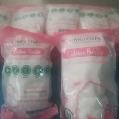 Unigloves cotton ball 100s /pkt