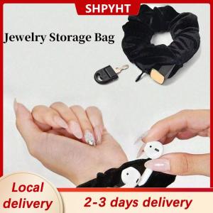 [COD] SHPYHT Local delivery Ship within 24 hours Portable ⁣Hidden Safe Sight Secret Hair Tie Storage Case Hair Scrunchie With Zipper Hide Key Cash Jewelry For Travel Outdoor