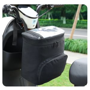 Electric Motorcycle Rear Backrest Hanging Bag Electric Bicycle Storage Compartment Bicycle Storage Bag with Large Capacity