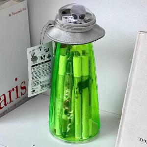1pc Cartoon Alien UFO Pencil Case: Large-Capacity Convenient Stationery Storage Pouch—Perfect Gift for Students and Office Use