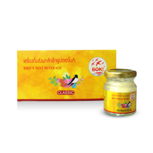 BOKI เครื่องดื่มรังนกสำเร็จรูป คลาสสิค (42mlx3) 24 กล่อง รังนกเพื่อสุขภาพ Bird’s nest beverage Classic