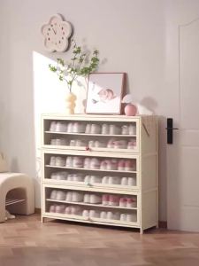Shoe Cabinet Home Dustproof Shoe Rack Living Room Storage Cabinet