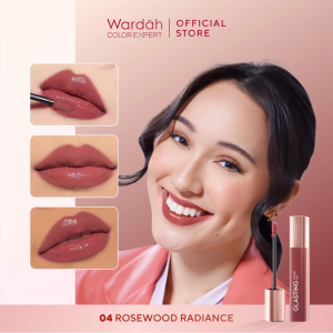 Wardah Glasting Liquid Lip - Hi-Pigmented Glass Color Ringan Tidak Lengket Transferproof