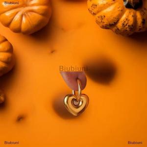 [COD] Biubiuni Punk dangle Bông Tai Độc Đáo Có thể tháo rời thép không gỉ Chunky sao Tim Hoop Bông tai cho phụ nữ người đàn ông tuyên bố đồ trang sức