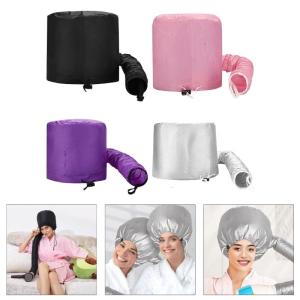 Portable Hair Dryer Bonnet For Fast Drying And Deep Conditioning Thermal Caps Curly Hair Styling Accessory