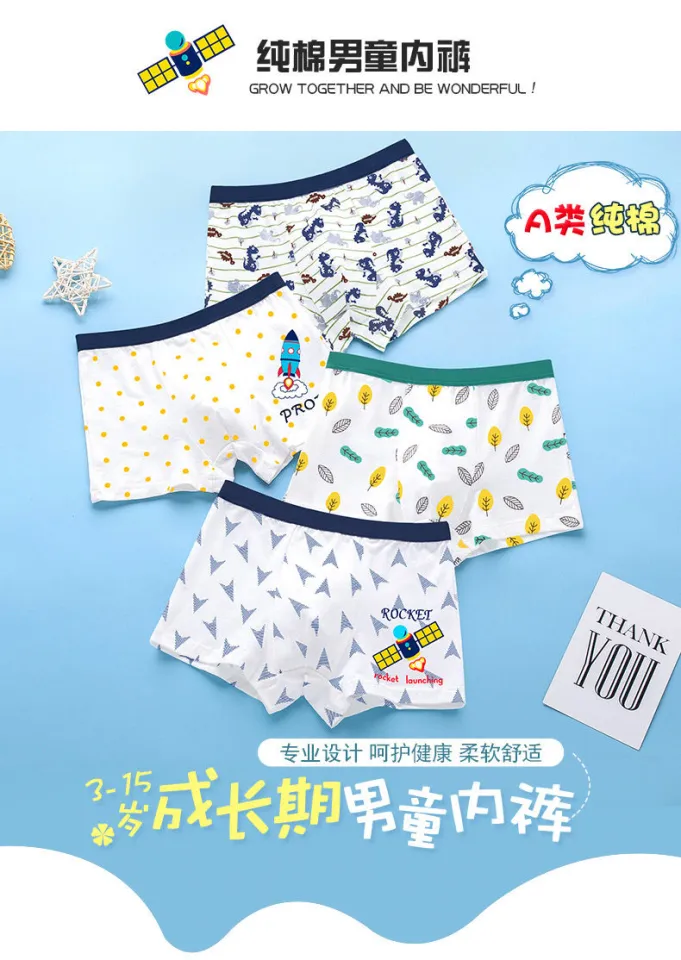Kids Infant Baby Boys Underpants Cute Cartoon Boys Underwear Size M Youth  Medium Boxers Boys Large