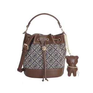 Slingbag Palomino Bucketbag Motif Luxury Bag Wanita Warna Oat dan Khaki