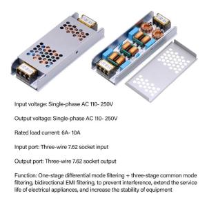 Advanced 4 Stage Electromagnetic AC110-250V 6A 10A Current Module Reduces Interference In Power Systems