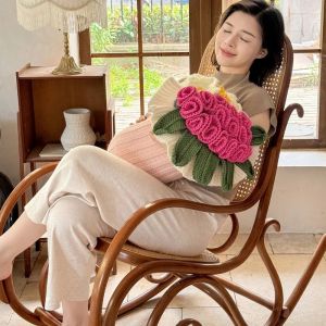 Sacesr Knitted Blanket Lounger Comfortable Sleeping Bouquet Pillow Long Soft Thick Portable Blanket Home Bedroom Textile Decoration 9T1N6