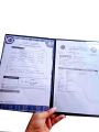 A4 size/new size 2023/OR CR holder/document holder/LTO Documents Holder (blue). 