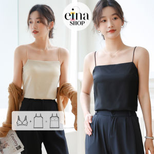 Einashop Claudia Ice Silk Bra Padded Camisole SG Ship Lazada