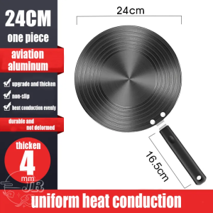 With Handleห้องครัวแผ่นนำความร้อน เตาแก๊ส เตาแก๊ส ฉนวนกันความร้อน Multifunctional Anti Burn Black แผ่นละลายน้ำแข็ง แผ่นนำความร้อน