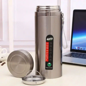 Bình giữ nhiệt inox 304 dung tích 1500ml 3 lớp cách nhiệt miệng rộng 9cm giữ nóng 10g lạnh 20g có khay lọc