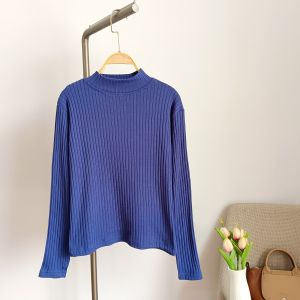 Atasan wanita turtleneck - Baju knit polos terbaru - inner lengan panjang - ramise