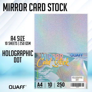iPrintph QUAFF Mirror Cardstock A4 High Gloss Reflective Craft Paper 250gsm (10 sheets)