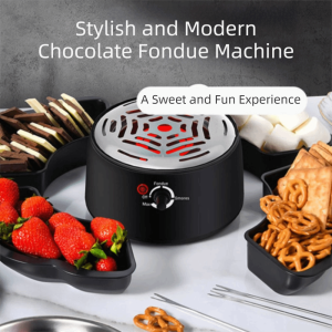 DUDAN Flameless Electric Smores Maker Heated Bowl Electric Smores Kit Roasting Forks 2 In 1 2 In 1 Smores Maker Indoor