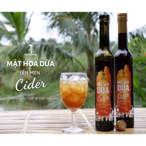 Mật Hoa Dừa Lên Men Cider Sokfarm 375ml 100% Organic chuẩn FDA Hoa Kì - Giàu Chất Điện Giải Hỗ Trợ Tiêu Hoá