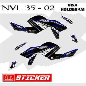 Striping Vixion NVL Sticker Yamaha Vixion SemiFull Body - Desain Sporty Racing & Stylish NVL 35