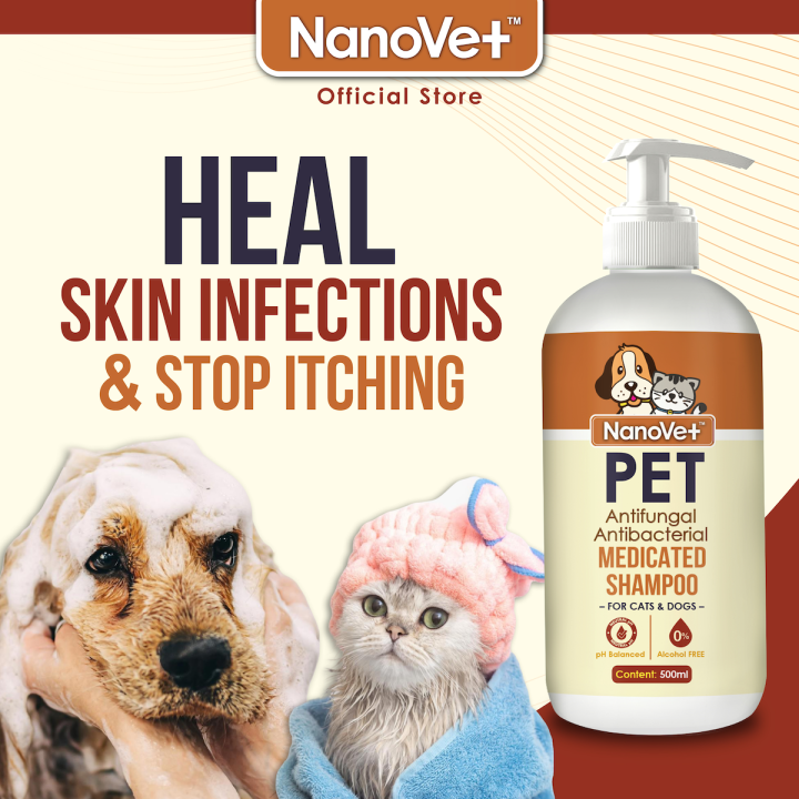 Nanovet Pet Medicated Shampoo for Cat and Dog Lazada