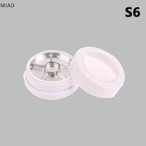 【Special price】💟💝MIAO กล่องพาเลทแต่งหน้ากล่องพลาสติกใสฝากระโปรงอลูมิเนียมทรงกลมสีครีมคอนซีลเลอร์