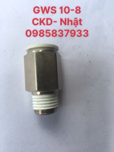 Đầu nối nhanh GWS10-8 CKD Nhật dùng tháo lắp ống 10 mm dễ dàng hiệu quả