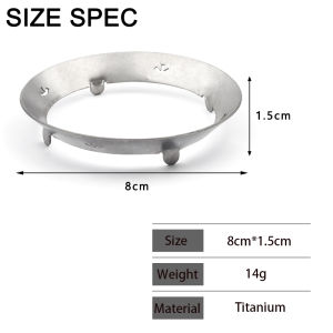 TWTOPSE For SOTO ST340 Titanium Windproof Ring Cassette Stove Accessories Ultra Light Camping Stainless Steel Outdoor Windshield