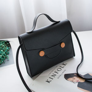 Wolf.id T65 Tas Selempang Wanita Kasual Kekinian Trendy Sling Bag Mini Elegan Fashion Style Korea Bahan Kulit PU Berkualitas Motif Polos Import Jakarta [BISA COD]