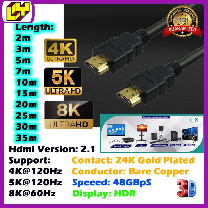 HDMI 2.0 HDMI Cable 25M 30M 35M Long V2.1 Version with Signal Amplifier ...