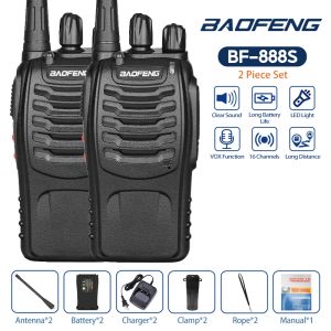Baofeng BF-V12D Walkie Talkie 2PCS Portable Two Way Radio Type-C Charging Noise Reduction for Hotel Restaurant Factory