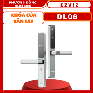 KHÓA CỬA VÂN TAY THÔNG MINH EZVIZ DL06 (1 mặt) - 5 lớp bảo mật Mở khóa 4 in 1 Báo động chống phá khóa 50 mẫu vân tay
