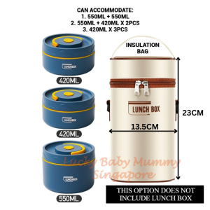 Stainless Steel Lunch Box / Microwaveable Thermos Food Container / Round Insulated Food Storage Box Rainbow Culture