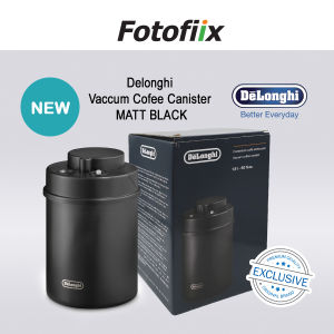 DeLonghi Vacuum Coffee Canister [NEW] [MATT BLACK] 1300 ml - 500 g of coffee beans