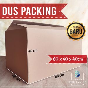 (isi 2 dus) KARDUS PACKING JUMBO UK. 60X40X40 CM . COCOK BUAT PACKING BARANG DAN PINDAHAN. SUPER AMAN DAN TEBAL !