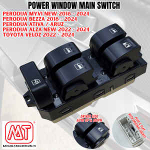 Power Window Main Switch Maste Switch Perodua Myvi G3 Bezza Aruz Alza W150 Ativa Toyota Veloz