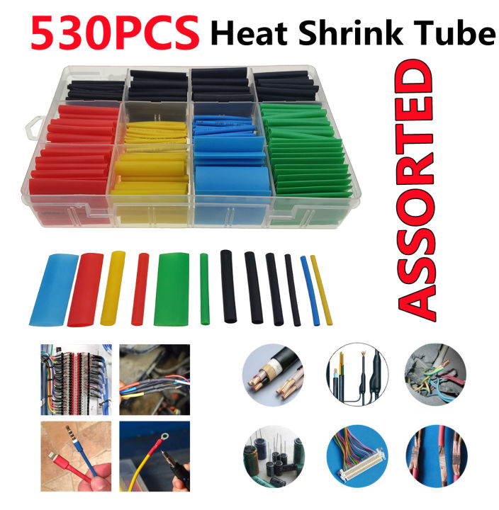 Heat Shrink Tubing Electrical Wire Cable Electric Insulation Heat Shrink Tube Kit 530/328/164PCS