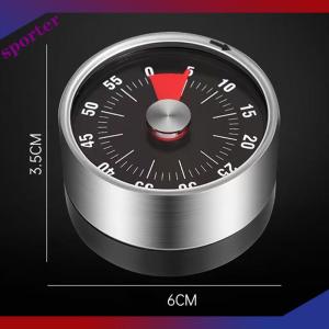 Sporter Kitchen Timer Time Reminder 60 Minutes Magnet Round Shape Kitchen Tools Countdown Alarm Reminder Mechanical Cooking Timer