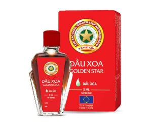 Dầu gió cao sao vàng Dầu xoa Golden Star chai 24ml - [ CHÍNH HÃNG]