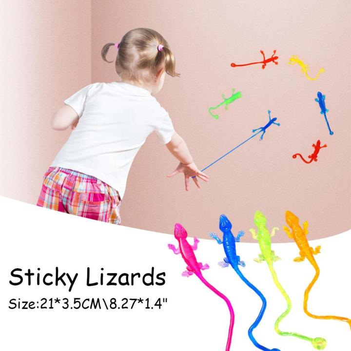 Nostalgic Elastic Telescopic Sticky Gecko Climbing Whole Toy Little ...