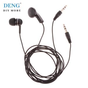 🎀🎁【Special price】Deng 1ชิ้นหูฟังด้านเดียวขนาด3.5มม. หูฟังสองช่องสำหรับชุดหูฟังคอมพิวเตอร์แล็ปท็อป
