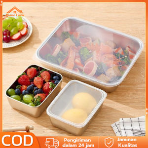 【COD】Homelix Stainless 304 Tempat Wadah Makanan Kontainer Makanan Sayuran Food Box Stainless